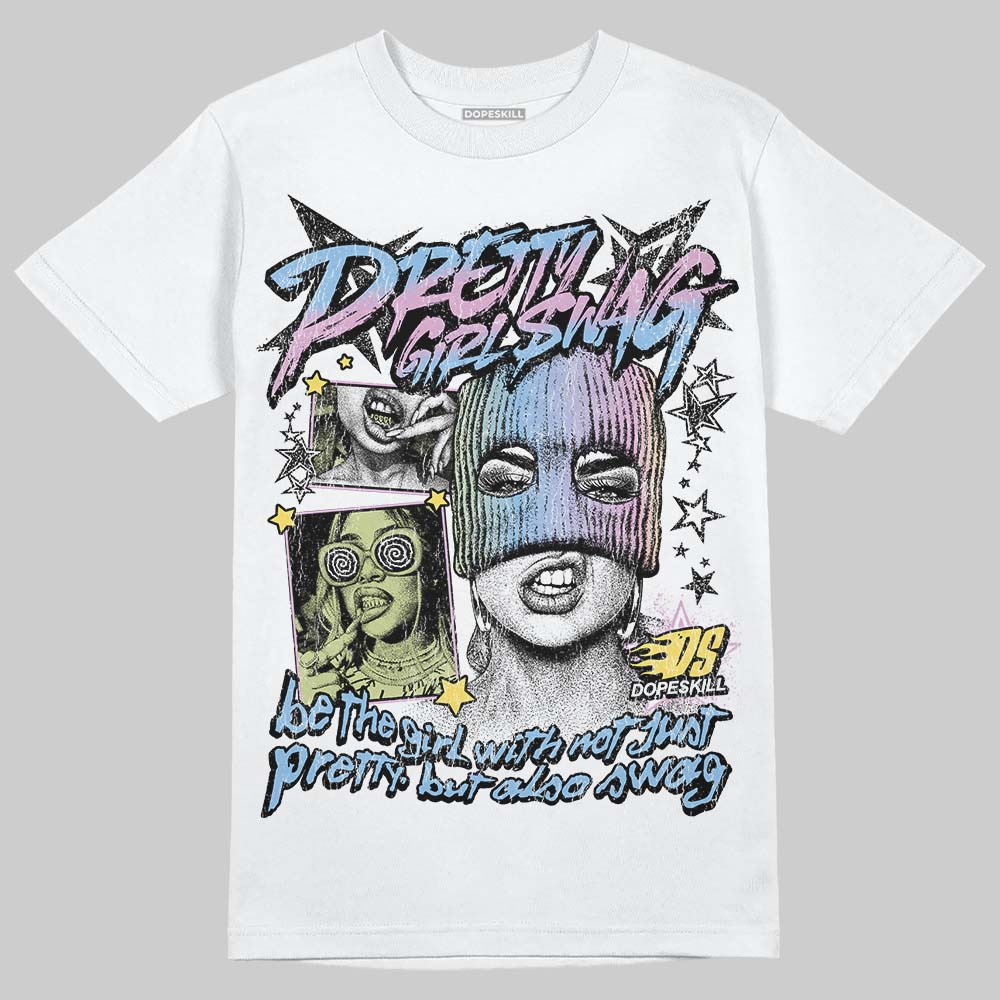 Jordan 5 “Year of the Snake” DopeSkill T-Shirt Pretty Girl Swag Graphic Streetwear - White