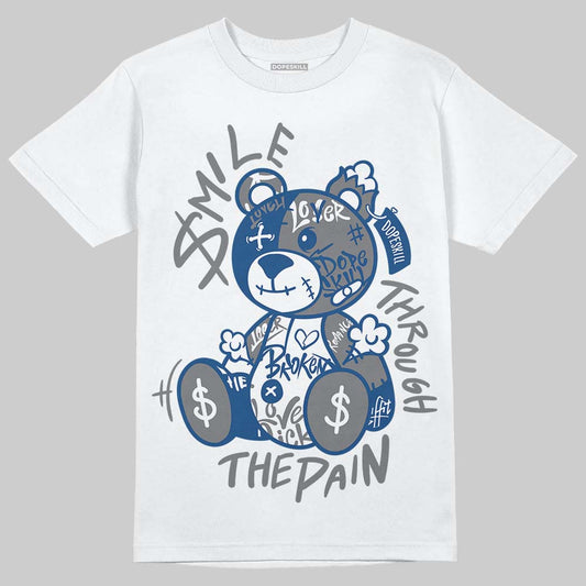 Jordan 9 Retro 'Flint Grey' 2026 DopeSkill T-Shirt Smile Through The Pain Graphic Streetwear - White