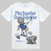Jordan 3 "Lucky Shorts" DopeSkill T-Shirt Play together, Stay together Graphic Streetwear - White