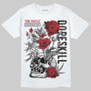 Jordan 5 Retro Fire Red Black Tongue (2025) DopeSkill T-Shirt Side Hustle Graphic Streetwear - White