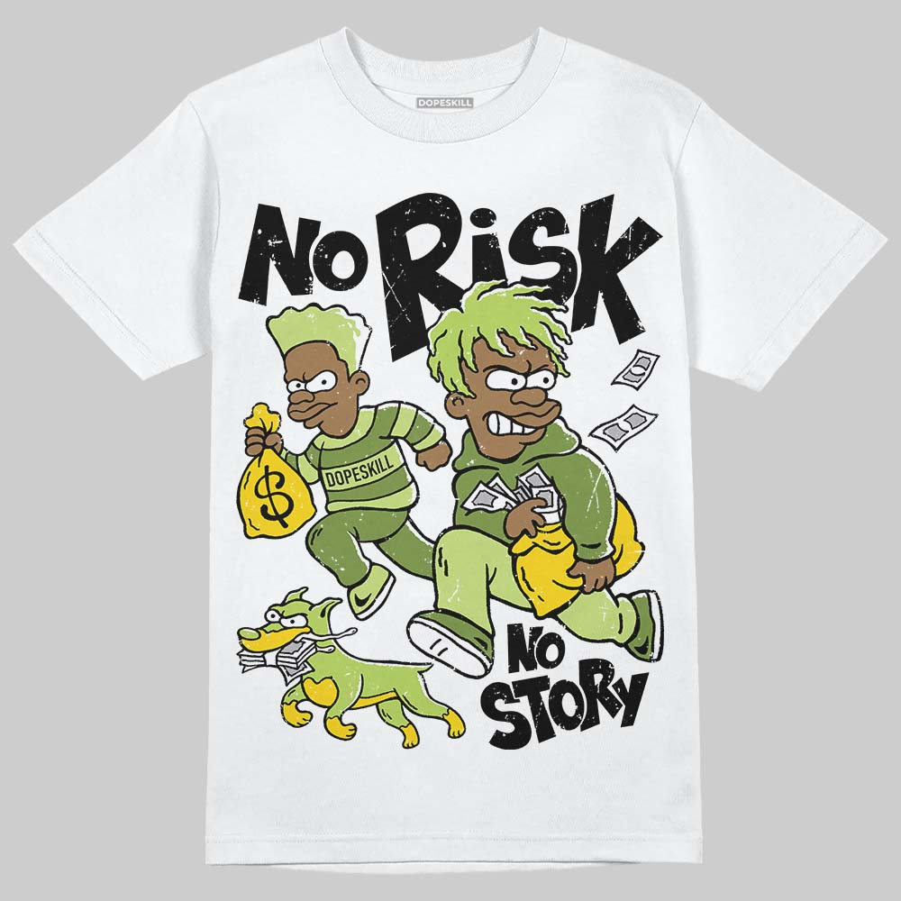 Dunk Low Pro SB 'Fruity Pack - Green Apple' DopeSkill T-Shirt No Risk No Story Graphic Streetwear - White