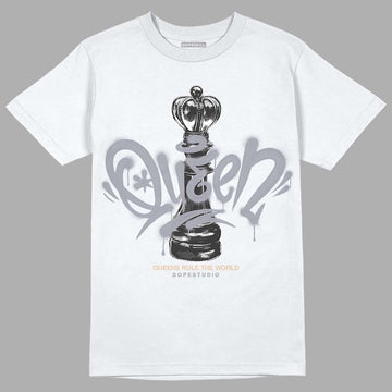 Jordan 4 Retro Frozen Moments DopeSkill T-Shirt Queen Chess Graphic Streetwear - White 