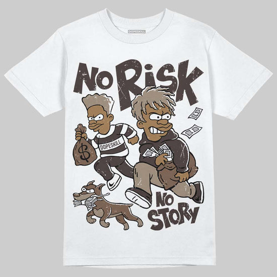 SoleFly x Air Jordan 12 Retro SP 'Cafecito/Baroque Brown' DopeSkill T-Shirt No Risk No Story Graphic Streetwear - White