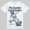 Jordan 12 Retro 'Melo' DopeSkill T-Shirt Play together, Stay together Graphic Streetwear - White