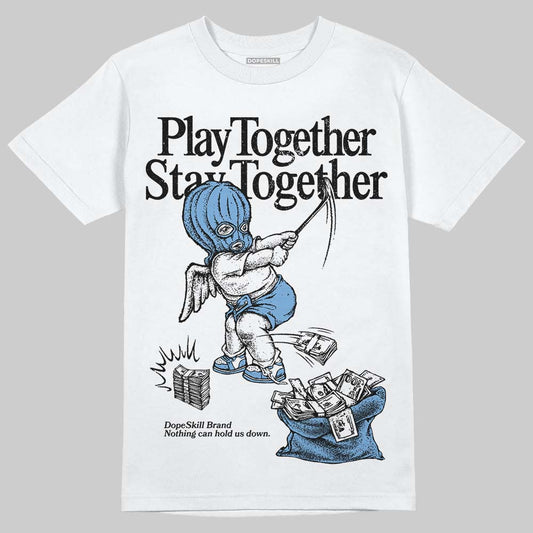 Jordan 12 Retro 'Melo' DopeSkill T-Shirt Play together, Stay together Graphic Streetwear - White