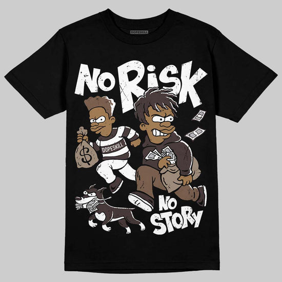 SoleFly x Air Jordan 12 Retro SP 'Cafecito/Baroque Brown' DopeSkill T-Shirt No Risk No Story Graphic Streetwear - Black