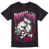 Jordan 1 Low GS “Fierce Pink” Dopeskill T-Shirt Money On My Mind Graphic Streetwear - Black