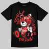 Jordan 6 “Reverse Infrared” DopeSkill T-Shirt Smile Through The Pain Graphic Streetwear - Black