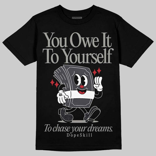 Jordan 3 Retro Black Cat DopeSkill T-Shirt Owe It To Yourself Graphic Streetwear - Black