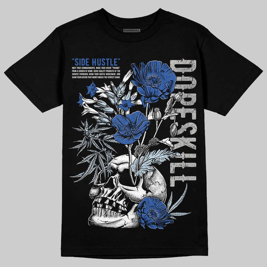 Awake NY x Jordan 5 Retro 'Black Racer Blue' DopeSkill T-Shirt Side Hustle Graphic Streetwear - Black