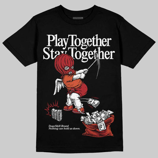Nigel Sylvester x Air Jordan 4 ‘Brick by Brick’ DopeSkill T-Shirt Play together, Stay together Graphic Streetwear - Black