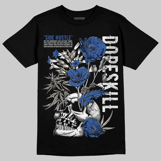 Jordan 1 Low Travis Scott x Fragment DopeSkill T-Shirt Side Hustle Graphic Streetwear - Black