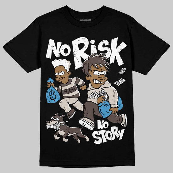 Adidas Samba OG White Black Clear Granite DopeSkill T-Shirt No Risk No Story Graphic Streetwear - Black