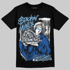 Air Foamposite One “International Blue” DopeSkill T-Shirt Stackin Mines Graphic Streetwear - Black