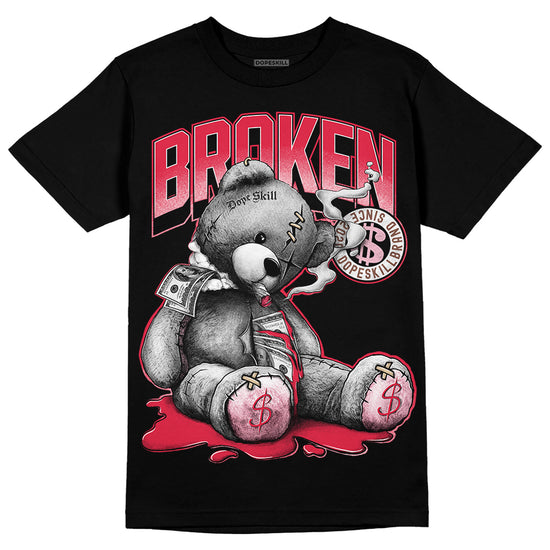 Dunk Low PRM Bacon DopeSkill T-Shirt Sick Bear Graphic Streetwear - Black