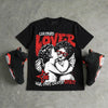 Reverse Infrared 6s DopeSkill Oversize Print T-Shirt Real Ones Choose Loyalty Graphic