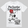 Jordan 11 “Bred Velvet” DopeSkill T-Shirt Play together, Stay together Graphic Streetwear - White