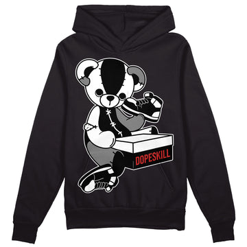 Jordan 1 High OG “Black/White” DopeSkill Hoodie Sweatshirt Sneakerhead BEAR Graphic Streetwear - Black