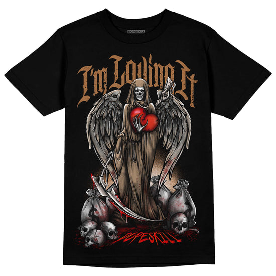 Jordan 3 Retro Palomino DopeSkill T-Shirt New I'm Loving It Graphic Streetwear - Black