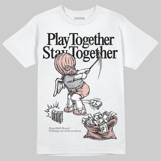 ASICS Gel-1130 'White Neutral Pink' DopeSkill T-Shirt Play together, Stay together Graphic Streetwear - White 