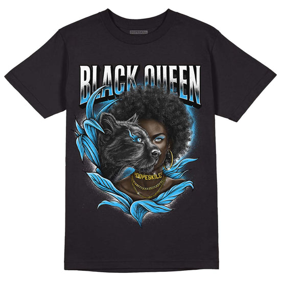 Jordan 1 High Retro OG “University Blue” DopeSkill T-Shirt New Black Queen Graphic Streetwear - Black