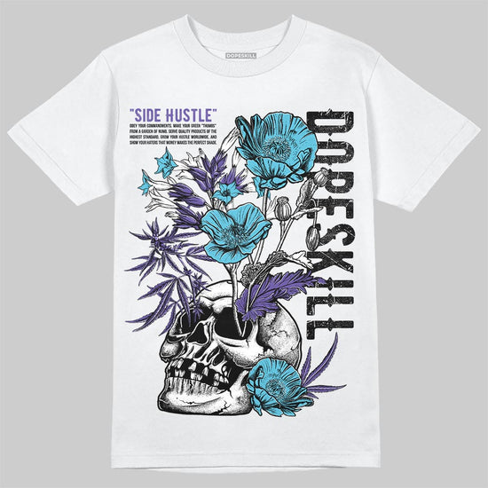 Jordan 8 Retro 'Aqua' 2025 DopeSkill T-Shirt Side Hustle Graphic Streetwear - White
