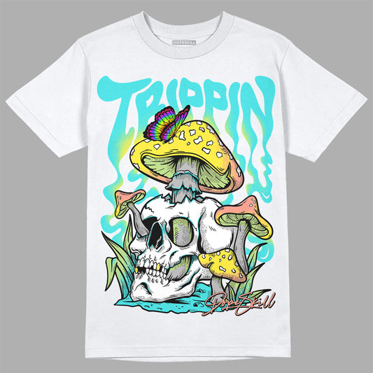 New Balance 9060 “Cyan Burst” DopeSkill T-Shirt Trippin Graphic Streetwear - White