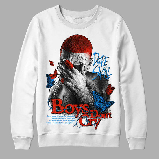 Jordan 6 Retro Toro Bravo DopeSkill Sweatshirt Boys Don't Cry Graphic Streetwear - White