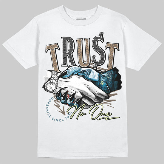 Jordan 3 GS “We Outside” DopeSkill T-Shirt Trust No One Graphic Streetwear - White