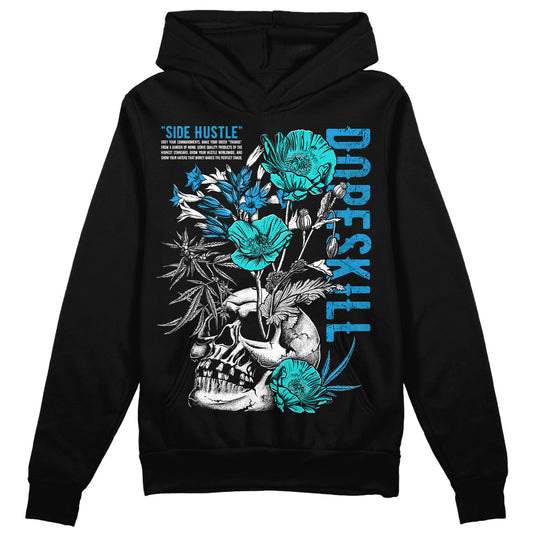 Jordan 4 Retro Military Blue DopeSkill Hoodie Sweatshirt Side Hustle Graphic Streetwear - Black