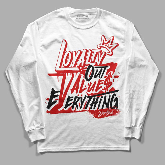 Jordan 1 Retro Low "Black Toe" DopeSkill Long Sleeve T-Shirt LOVE Graphic Streetwear - White