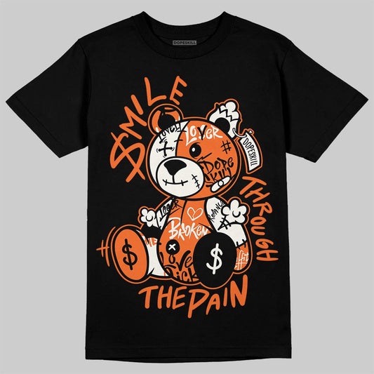 Jordan 1 Retro High OG Shattered Backboard (2025) DopeSkill T-Shirt Smile Through The Pain Graphic Streetwear - black