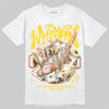 Jordan 4 Thunder DopeSkill T-Shirt Whippin Graphic Streetwear - White