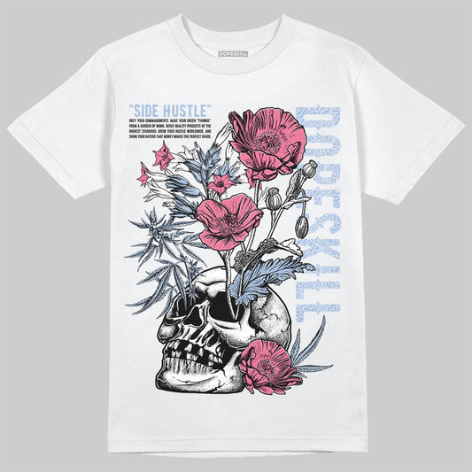 Jordan 3 GS “Cobalt Bliss” DopeSkill T-Shirt Side Hustle Graphic Streetwear - White