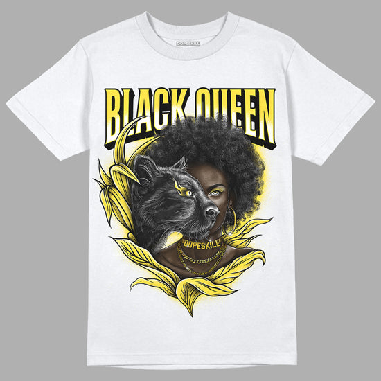 Jordan 11 Low 'Yellow Snakeskin' DopeSkill T-Shirt New Black Queen Graphic Streetwear - White