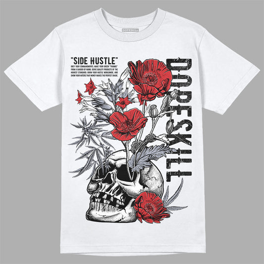 Jordan 4 “Bred Reimagined” DopeSkill T-Shirt Side Hustle Graphic Streetwear - White 