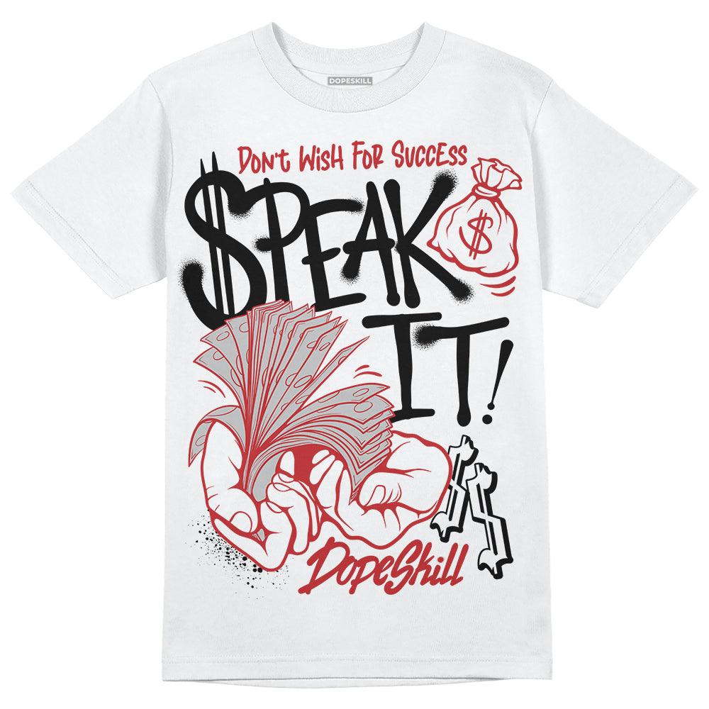 Jordan 12 “Red Taxi” DopeSkill T-Shirt Speak It Graphic Streetwear - White