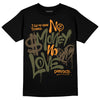 Jordan 5 "Olive" DopeSkill T-Shirt No Money No Love Typo Graphic Streetwear - Black