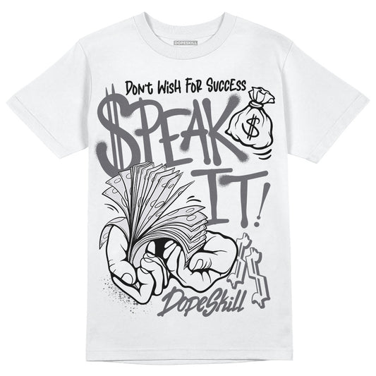 Jordan 4 SE ‘Paris Olympics’ DopeSkill T-Shirt Speak It Graphic Streetwear - White