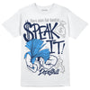 Jordan Spiz’ike Low “White/Obsidian” DopeSkill T-Shirt Speak It Graphic Streetwear - White