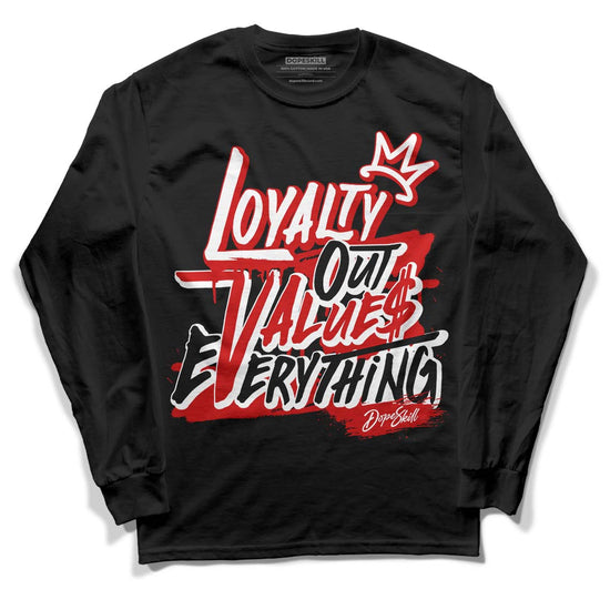 Jordan 1 Retro Low "Black Toe" DopeSkill Long Sleeve T-Shirt LOVE Graphic Streetwear - Black