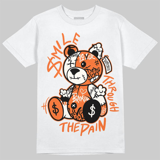 Jordan 1 Retro High OG Shattered Backboard (2025) DopeSkill T-Shirt Smile Through The Pain Graphic Streetwear - White