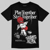 Jordan 11 “Bred Velvet” DopeSkill T-Shirt Play together, Stay together Graphic Streetwear - black