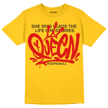 Yellow Sneakers DopeSkill Gold T-shirt Queen Graphic Streetwear