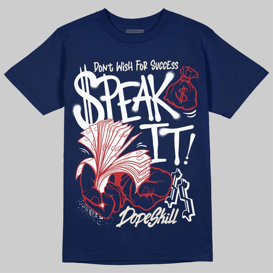 Jordan 11 “Rare Air” DopeSkill T-Shirt Speak It Graphic Streetwear - navy