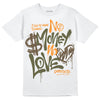 Jordan 5 "Olive" DopeSkill T-Shirt No Money No Love Typo Graphic Streetwear - White 