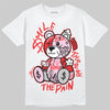 Awake NY x Air Jordan 5 Arctic Pink DopeSkill T-Shirt Smile Through The Pain Graphic Streetwear - White