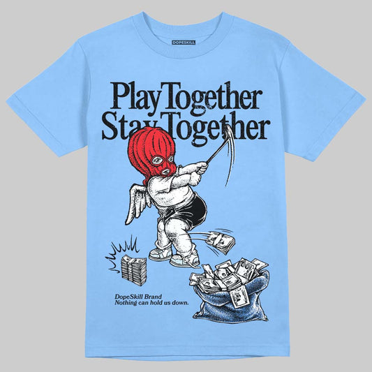 Vans Knu Stack Vintage Satin Dream Blue DopeSkill Blue T-shirt Play together, Stay together Graphic Streetwear