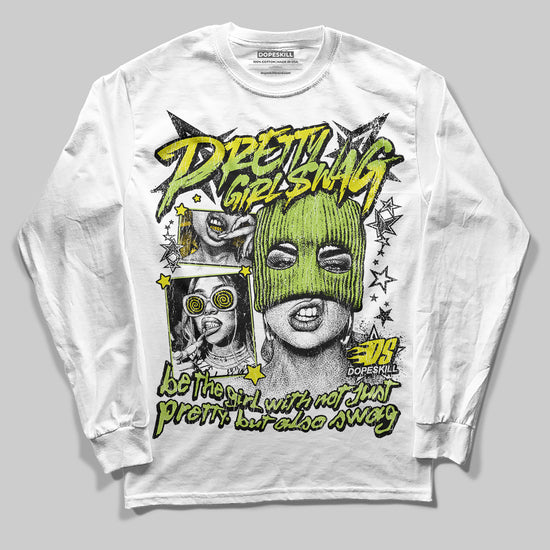 Jordan 13 Retro Bright Cactus DopeSkill Long Sleeve T-Shirt Pretty Girl Swag Graphic Streetwear - White