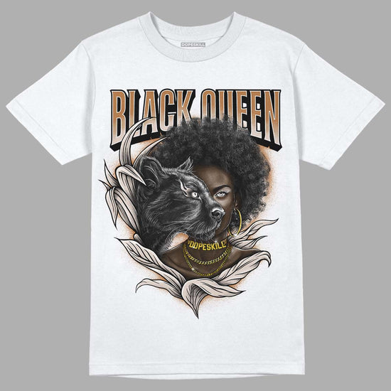 Jordan 3 Retro Palomino DopeSkill T-Shirt New Black Queen Graphic Streetwear - White